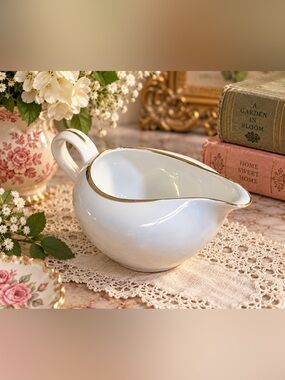 Vintage St. Regis Fine China Creamer White And Gold #102 Japan